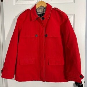 Barbour Rothesay Waterproof & Breathable jacket, size 8, red. Quilted interior